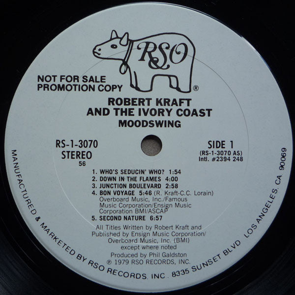 Robert Kraft & The Ivory Coast (2) : Moodswing (LP, Album, Promo, Pit)