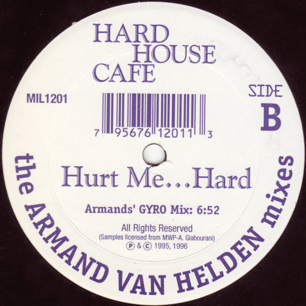Hard House Café : Hurt Me...Hard ! - Armand Van Helden Mixes (12")