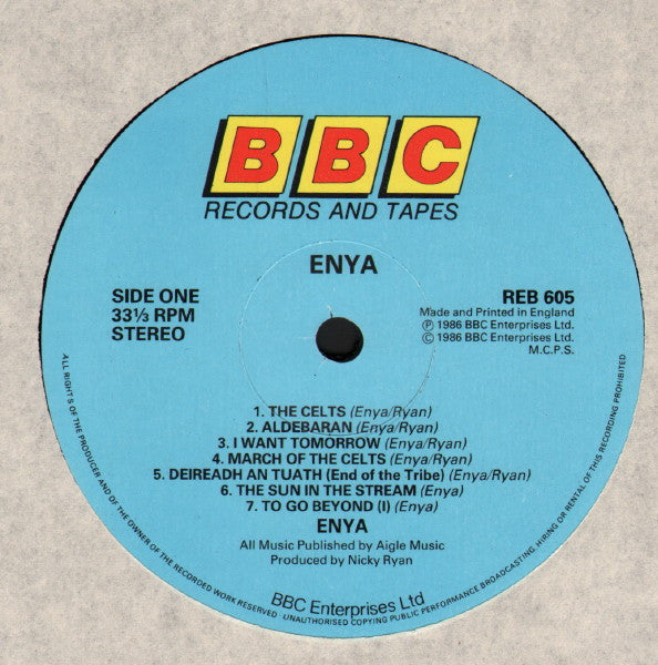 Enya : Enya (LP, Album, Adr)