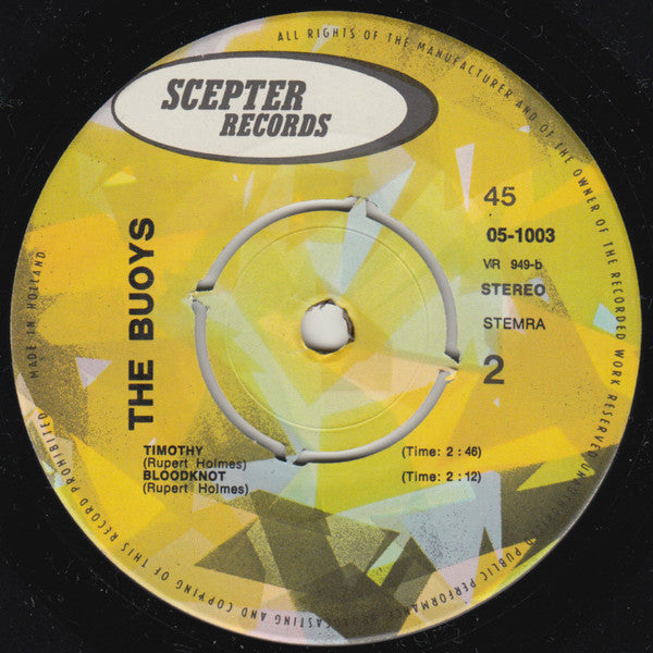 The Buoys : Give Up Your Guns (7", EP, Single)