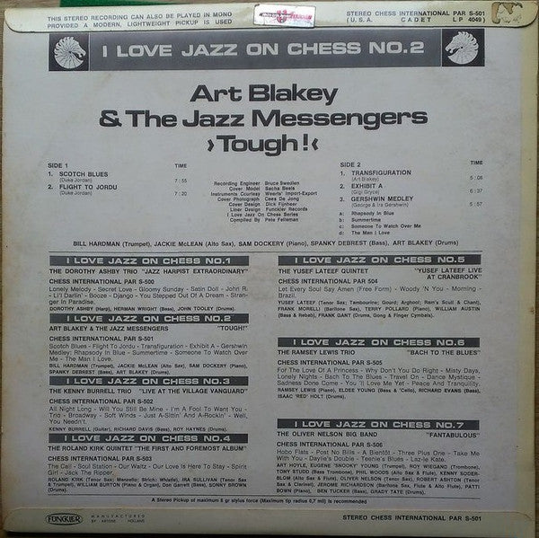 Art Blakey & The Jazz Messengers : Tough! (LP, Album)