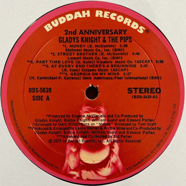 Gladys Knight & The Pips* : 2nd Anniversary (LP, Album, Mon)