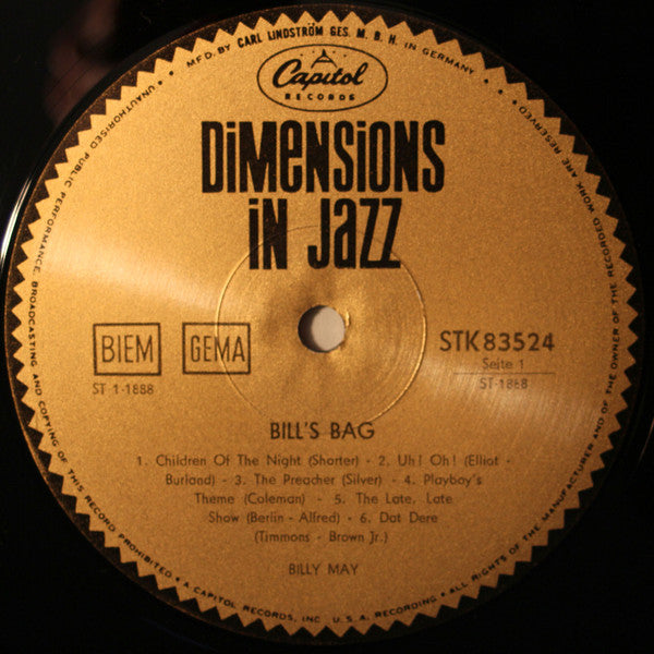 Billy May : Bill's Bag (LP, Album)