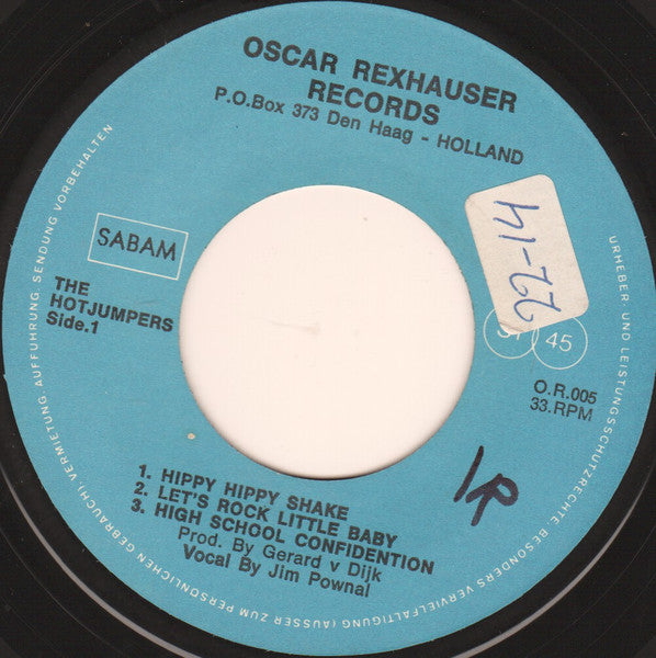 The Hotjumpers* : Hippy Hippy Shake (7", EP)