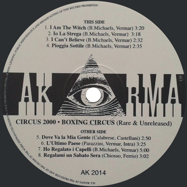 Circus 2000 : Boxing Circus (Rare And Unreleased) (10", Comp)