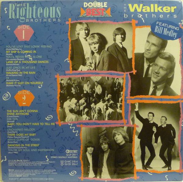 The Righteous Brothers / The Walker Brothers : Double Best (LP, Comp, RM)