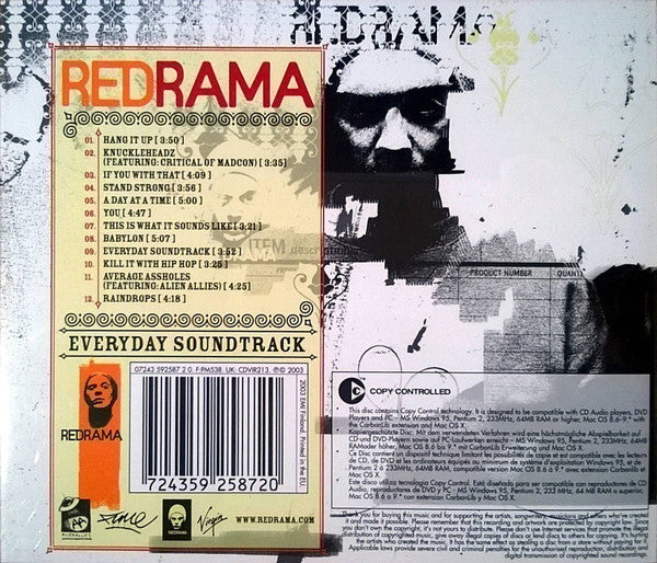 Redrama : Everyday Soundtrack (CD, Album, Copy Prot.)