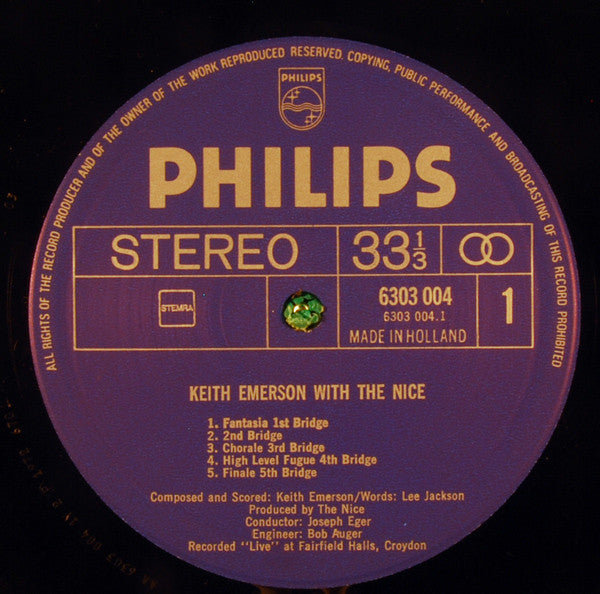 Keith Emerson With The Nice : Keith Emerson With The Nice (2xLP, Comp)