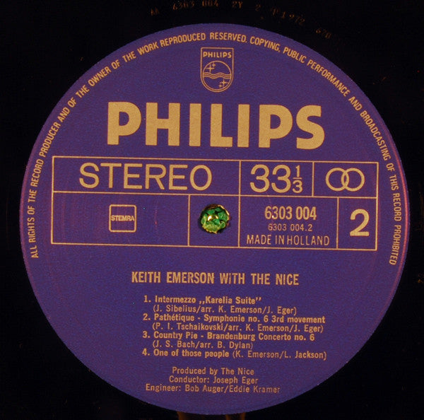 Keith Emerson With The Nice : Keith Emerson With The Nice (2xLP, Comp)