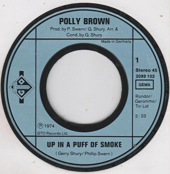 Polly Brown : Up In A Puff Of Smoke / I'm Saving All My Love (7", Single)
