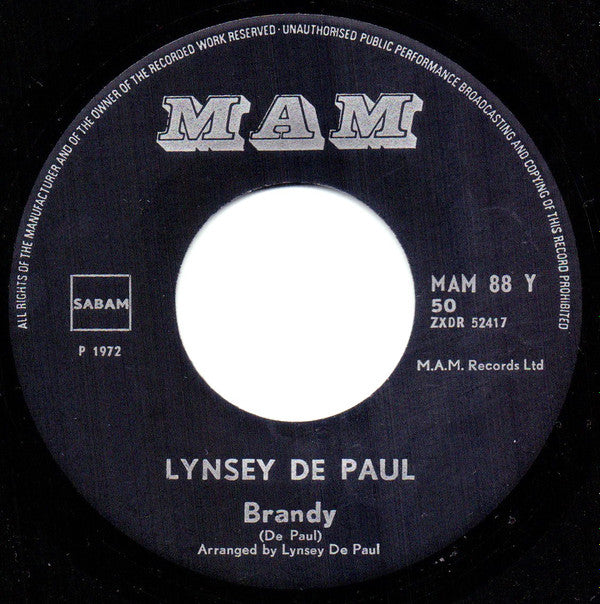 Lynsey De Paul : Getting A Drag (7", Single)
