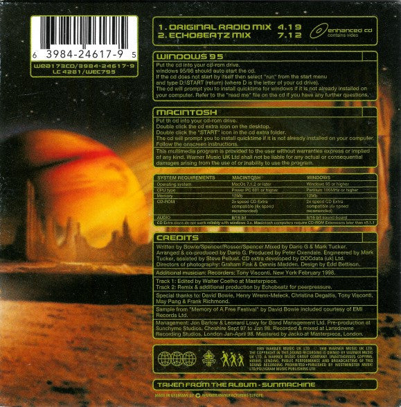 Dario G : Sunmachine (CD, Single, MP)