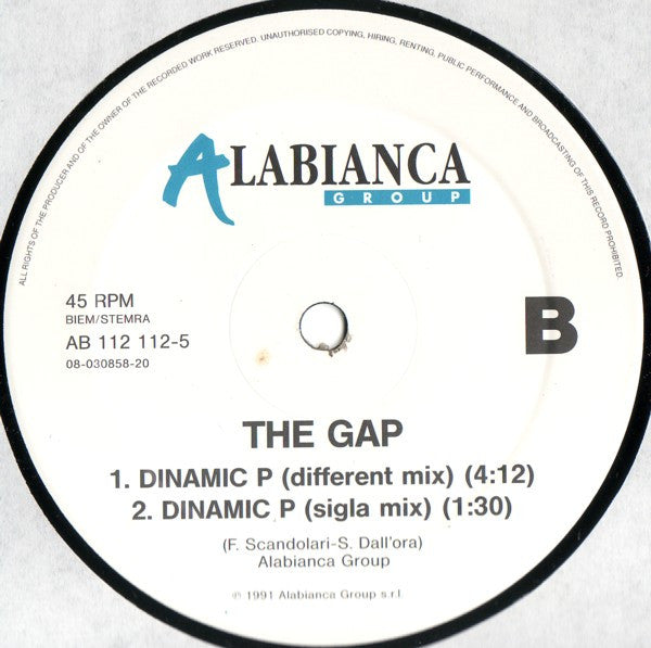 The Gap : Dinamic P (12")