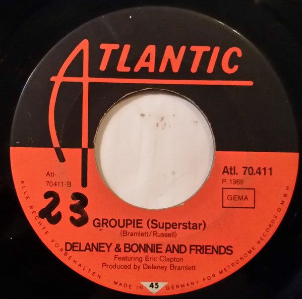 Delaney & Bonnie & Friends Featuring Eric Clapton : Comin' Home / Groupie (Superstar) (7")