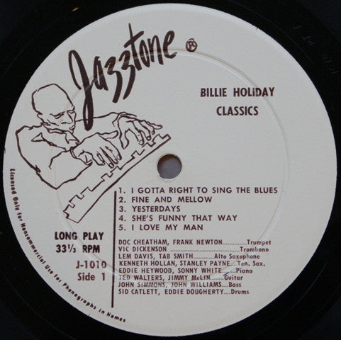 Billie Holiday : Billie Holiday Classics (10", Comp)