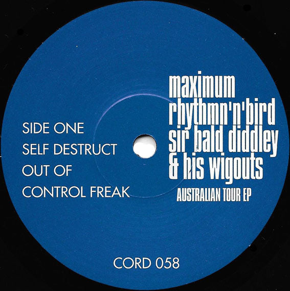 Sir Bald Diddley & His Wig Outs* : Maximum Rhythm'n'Bird - Australian Tour EP (7", EP, Mono)
