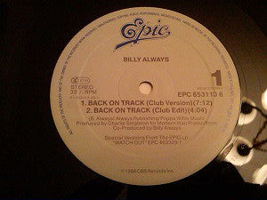 Billy Always : Back On Track (12")
