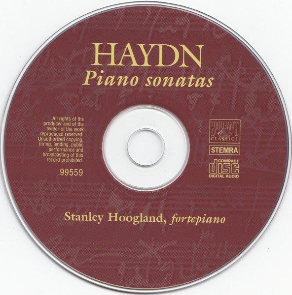 Joseph Haydn, Stanley Hoogland : Piano Sonatas (CD)