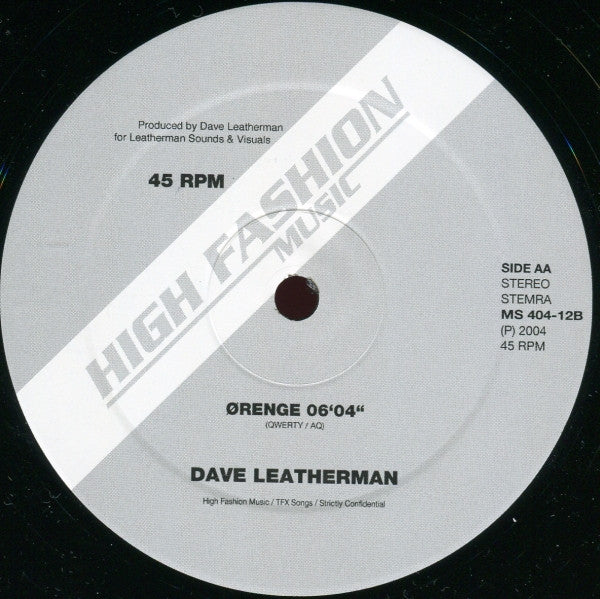 Dave Leatherman : Eple / Ørenge (12")