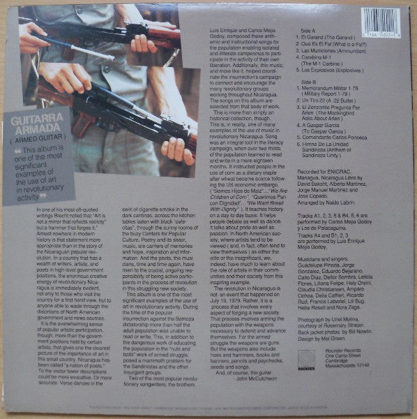Carlos Mejía Godoy / Luis Enrique Mejía Godoy / Los De Palacagüina : Guitarra Armada (LP, Album, RE)