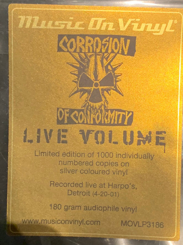 Corrosion Of Conformity : Live Volume (2xLP, Album, Ltd, Num, RE, Sil)