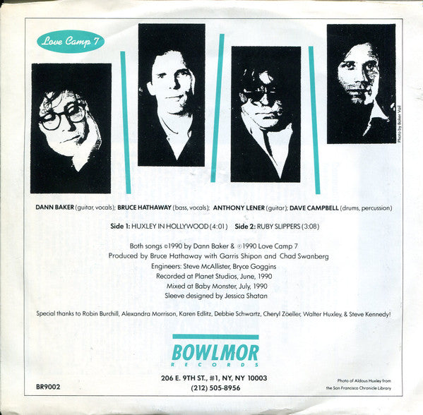 Love Camp 7 : Huxley In Hollywood / Ruby Slippers (7", Single)