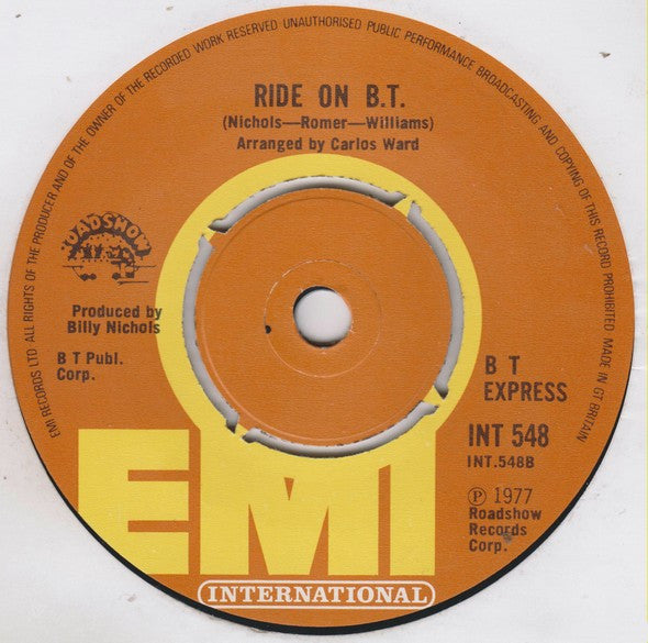 B.T. Express : Shout It Out (7", Single)