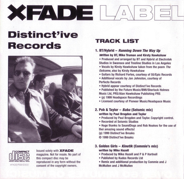 Various : XFade Label Showcase: Distinct'ive (CD, Comp)