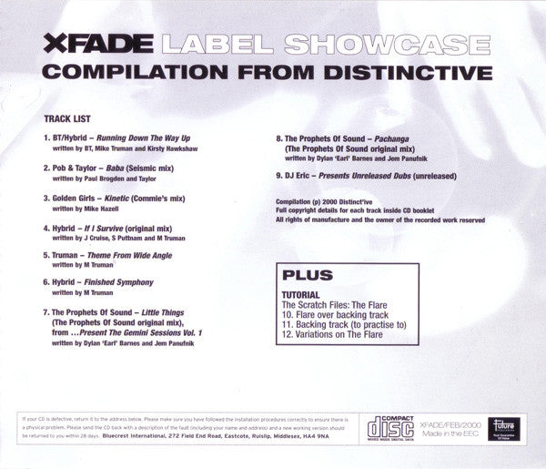 Various : XFade Label Showcase: Distinct'ive (CD, Comp)