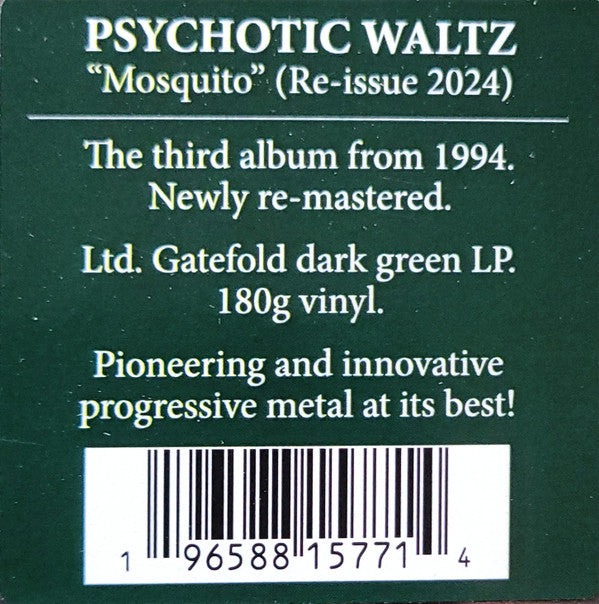 Psychotic Waltz : Mosquito (LP, Album, Ltd, RE, RM, Gre)