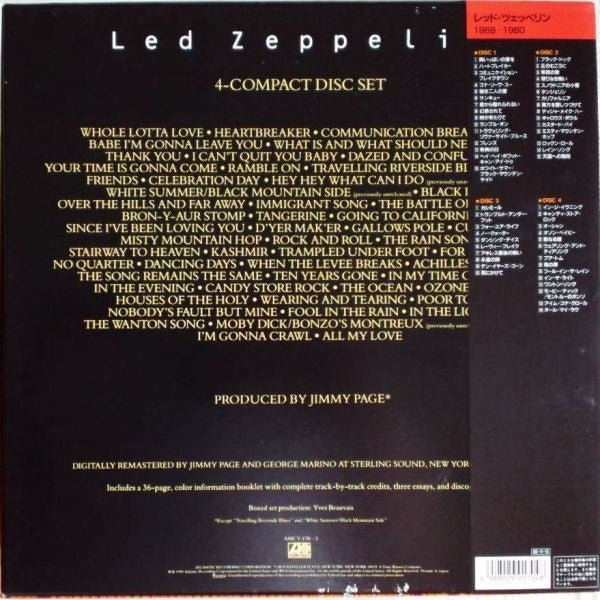Led Zeppelin : Led Zeppelin 1968-1980 (4xCD, Comp, RM + Box)