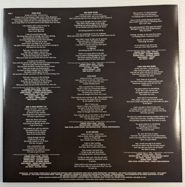Crosby, Stills & Nash : CSN (LP, Album, Ltd, RE, Sea)