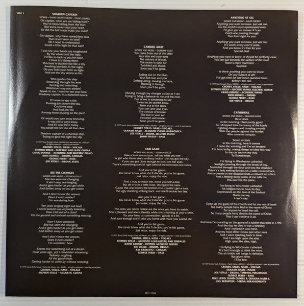 Crosby, Stills & Nash : CSN (LP, Album, Ltd, RE, Sea)