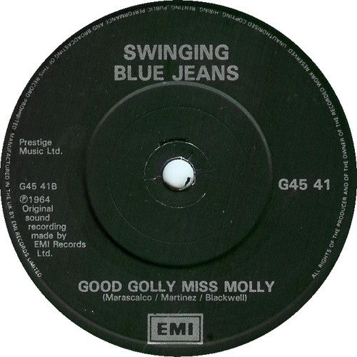 The Swinging Blue Jeans : Hippy Hippy Shake / Good Golly Miss Molly (7", Single, RE)
