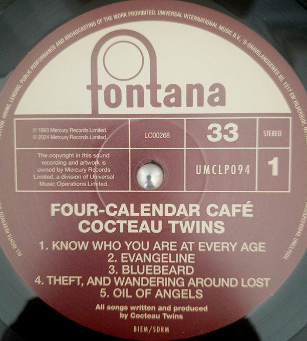 Cocteau Twins : Four-Calendar Café (LP, Album, RE, RM)