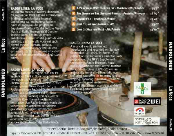 Radio Lines : La Voce (CD, Album)