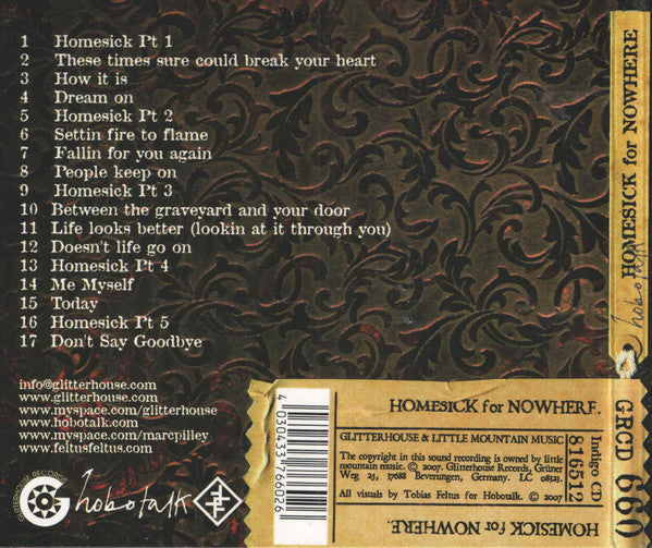Hobotalk : Homesick For Nowhere (CD, Album, Dig)