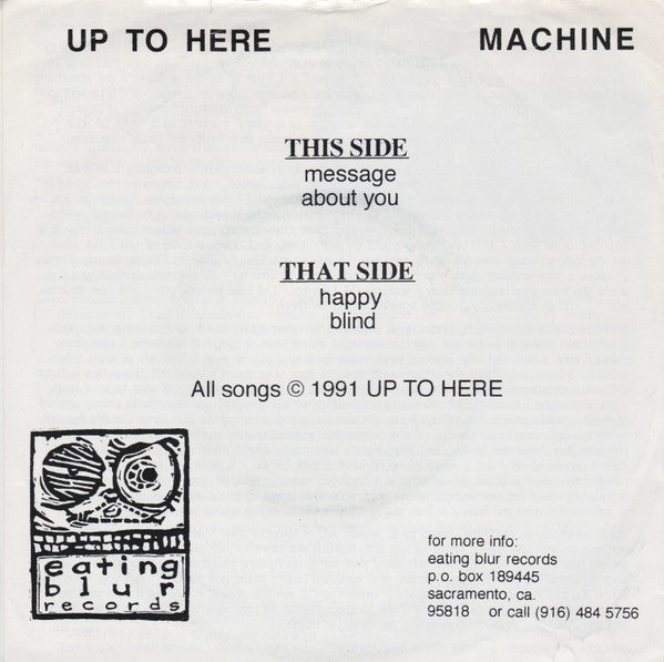 Up To Here : Machine (7", EP, RE)