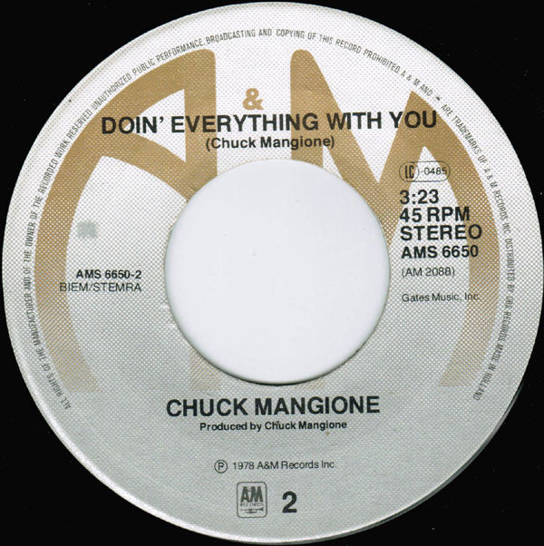 Chuck Mangione : Children Of Sanchez (7", Single)