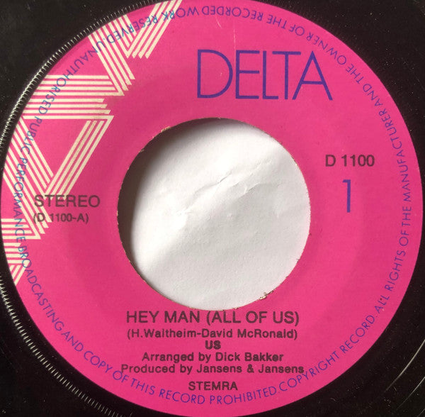 Us (8) : Hey Man (All Of Us) (7", Single)