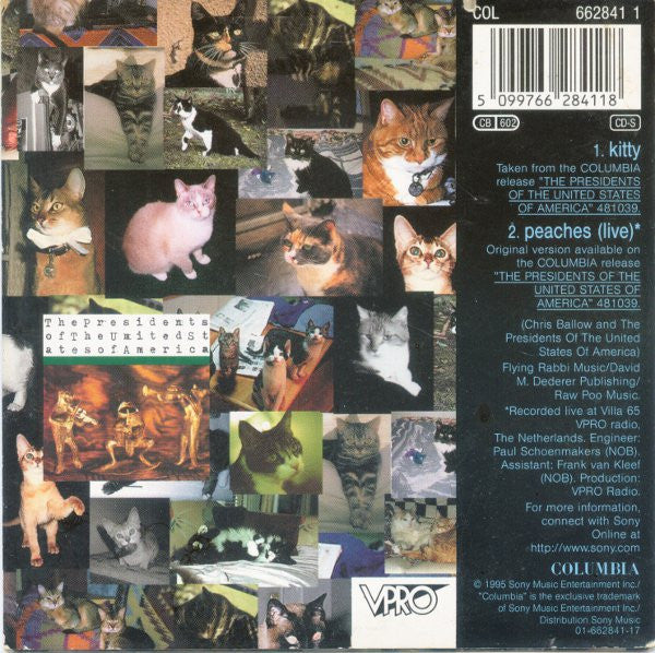 The Presidents Of The United States Of America : Kitty (CD, Single, Car)