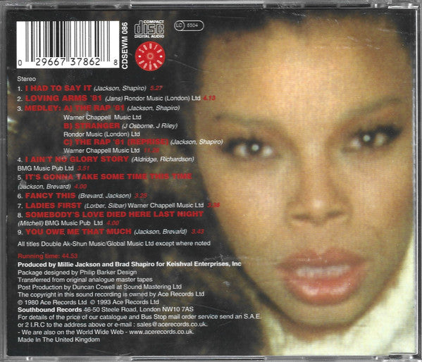 Millie Jackson : I Had To Say It (CD, Album, RE, RM)