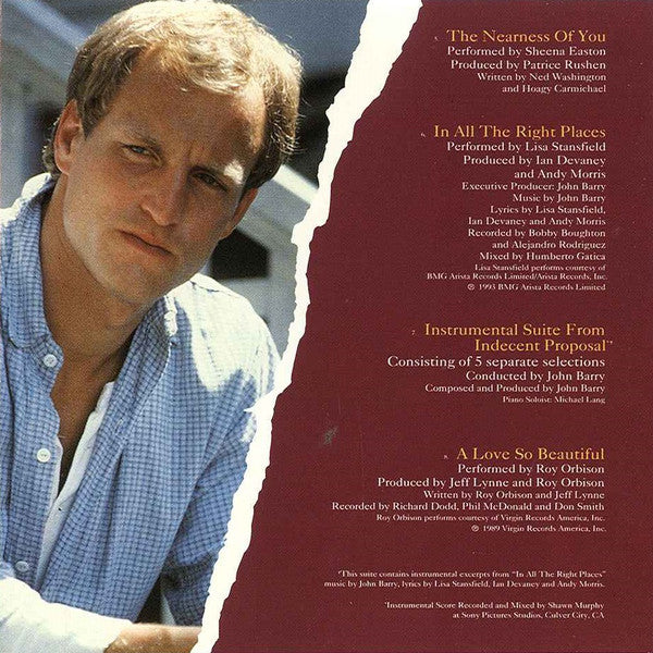 Various : Indecent Proposal (Music Taken From The Original Motion Picture Soundtrack) (CD)