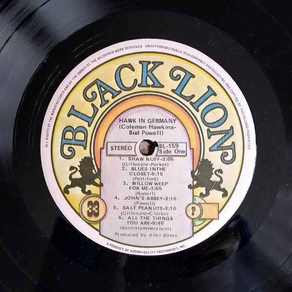 Coleman Hawkins & Bud Powell : Hawk In Germany (LP, Album)