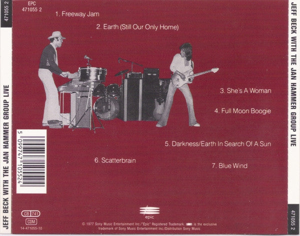 Jeff Beck With The Jan Hammer Group : Live (CD, Album, RE, RM)