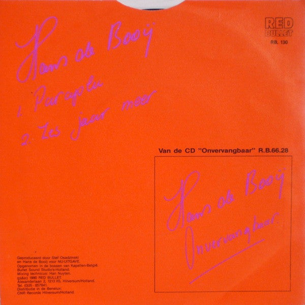 Hans De Booy : Paraplu (7")