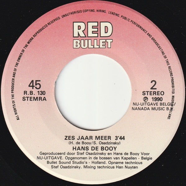 Hans De Booy : Paraplu (7")