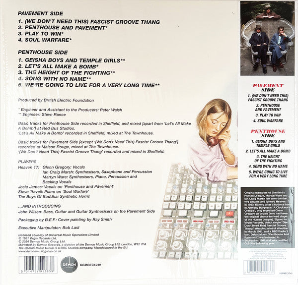 Heaven 17 : Penthouse And Pavement (LP, Album, RE, Hal)