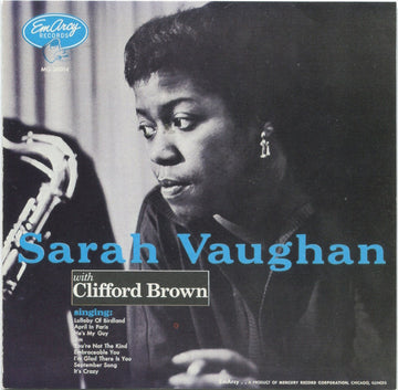 Sarah Vaughan With Clifford Brown : Sarah Vaughan With Clifford Brown (CD, Album, RE, RM)