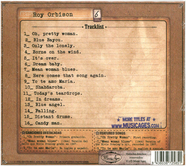 Roy Orbison : Roy Orbison (CD, Comp)